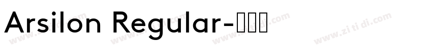Arsilon Regular字体转换